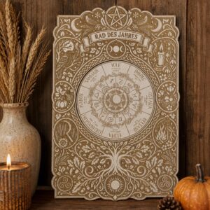 Rad des Jahres – Lebensbaum Wanddeko | Wheel of the Year